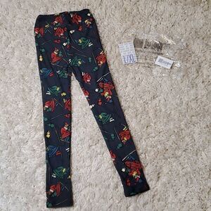 LULAROE Kids Christmas/Holiday Leggings - L/XL